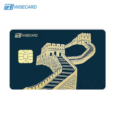 85X54mm Printable Metal Visa Credit Cards WCT Metal Credit Visa Card