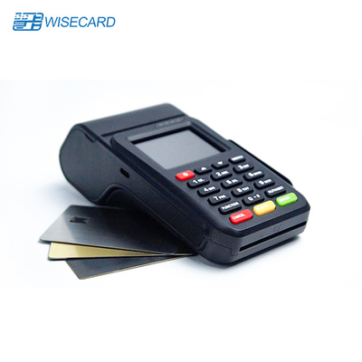 کارت فلزی دستگاه پایانی POS دستی با پرینتر رسید NFC Reader Barcode Scanner