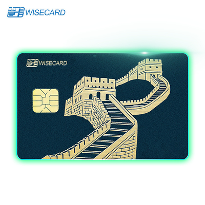 Battery-Free LED Smart Card with 360° Edge Glow for Secure Transactions