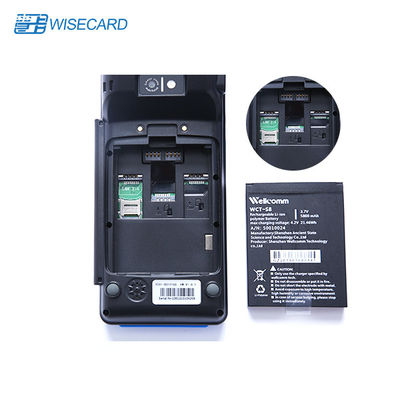 EMV PBOC Android 4G POS ترمینال 4 PSAM دستی با چاپگر حرارتی