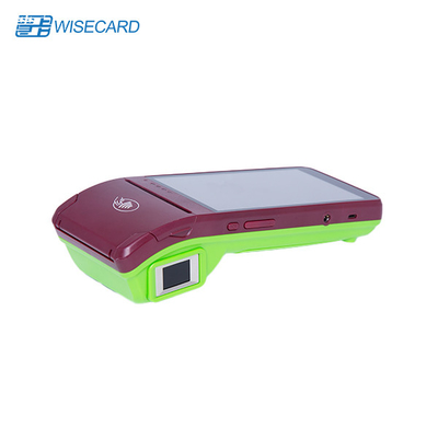 ترمینال پوز موبایل بیومتریک 5800 میلی آمپر ساعت 4 PSAM PCI EMMC با بیومتریک