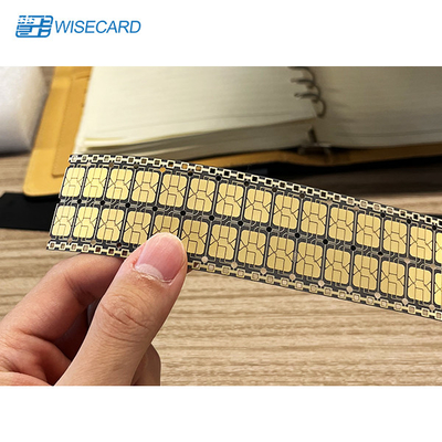 رابط دوگانه 6 پین نقره ای / طلایی تراشه پرداخت استاندارد EMV 32 بیتی هسته CPU حافظه EEPROM