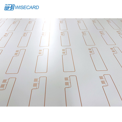 Wisecard LF / HF / UHF Chip RFID Prelam Inlay برای کارت هوشمند EMV
