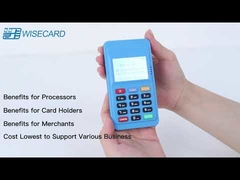 PCI PTS قابل حمل MPOS Android Payment Terminal Wisecard برای IC Card