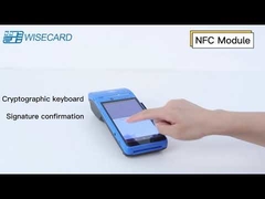 EMV 5800mAh صفحه لمسی POS دستگاه PCI 5.0 NFC Handheld POS